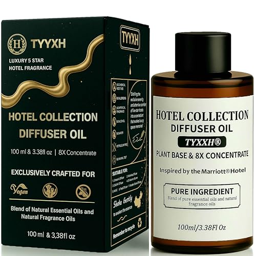 Hotel Collection Diffuser Oil, Marriott Inspired Essential Oils for Waterless, Cold Air, Ultrasonic & Reed Diffusers, HVAC, Long-Lasting 5-Star Hotel Fragrance for Home, Office, Spa - 3.38fl oz/100ml