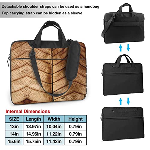 Bolsa para portátil con hojas marchitas diseño unisex miniatura 3
