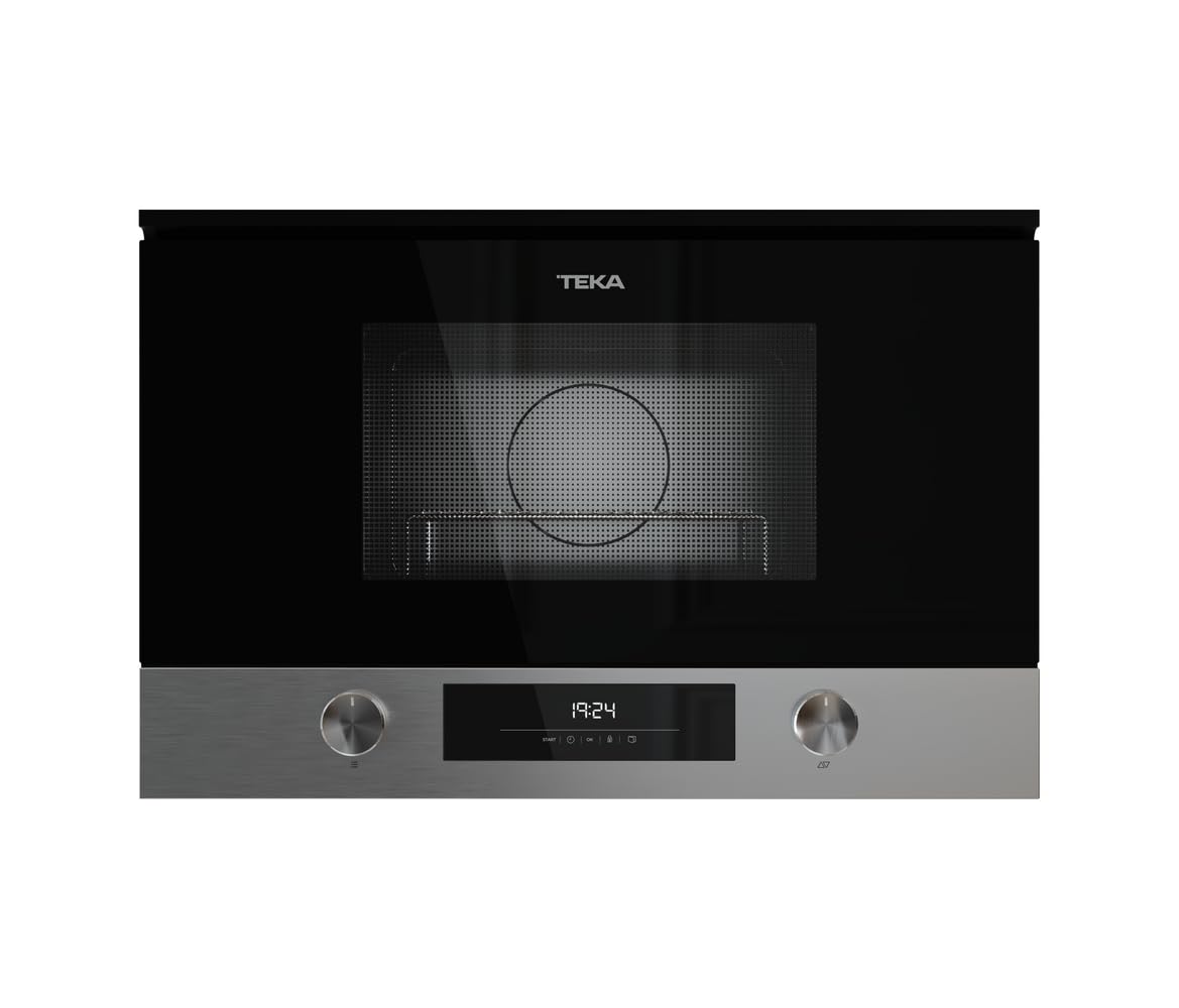 TEKA Microondas Integrable con Base Cerámica, Capacidad 22 L, Apertura de Puerta a la Izquierda, Modelo NEO MS 6220 BIS L SS