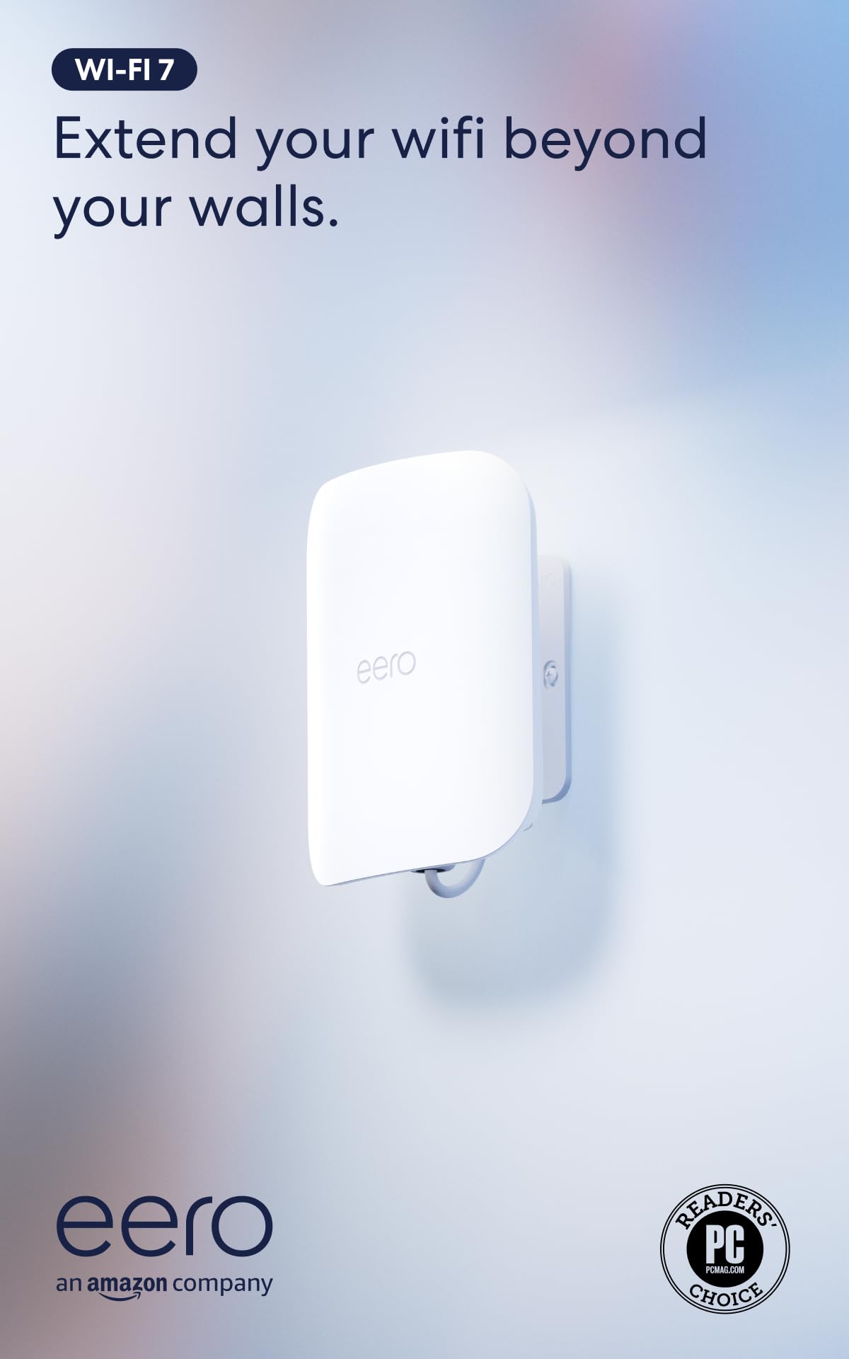 Amazon eero Outdoor 7 dual-band mesh wifi router (newest model), Weatherproof rating of IP66, Coverage up to 15,000 sq. ft. outdoors, 1-pack, Includes 30W PoE+ adapter 1-pack without eero Plus with AC power adapter