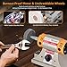Jewelry Polisher Versatile Polishers & Buffers for Bench Grinder - Ideal for Jewelry Polishing and Finishing Jobs,With 6 Cloth Wheels, 2 Abrasive Fiber Wheels, Safety Glass, 3 Polish Compound