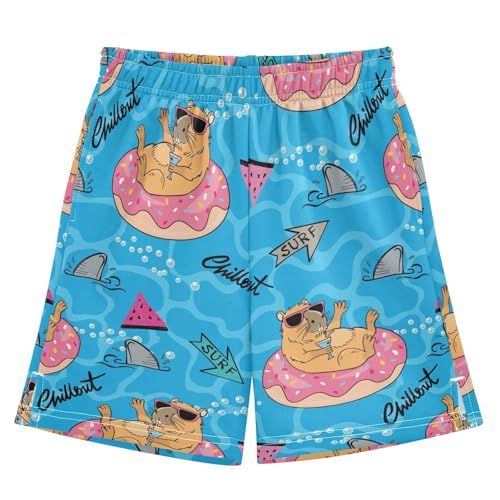 VIGTRO Boys Casual Shorts Athletic Gym Shorts Elastic Waist with Pockets, Summer Sports Outdoor Homewear for Kids Size 7-15Y