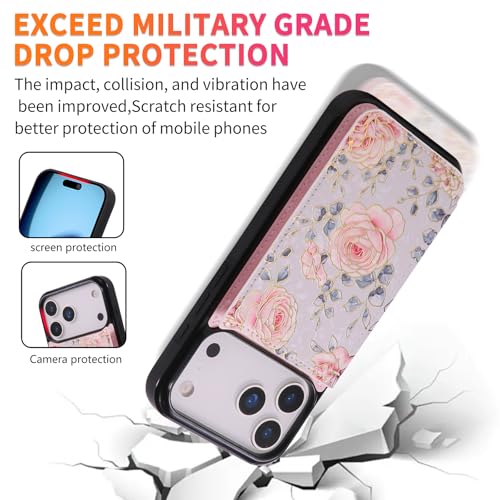 Coque iPhone 17 Pro Max antichoc avec support vidéo et range-carte