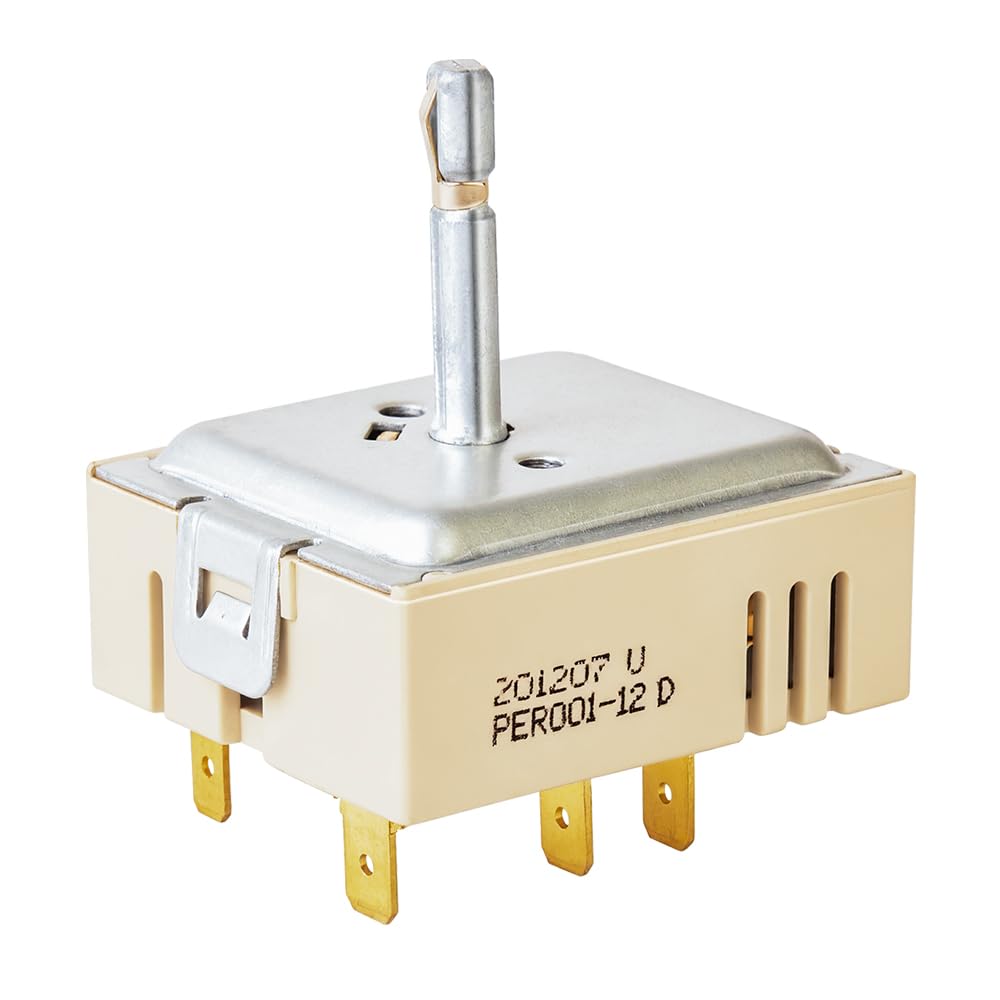 PER001-12D (Replaces DG44-01006B) Dual Infinite Switch - Compatible with Samsung Range Surface Element Control, Stove Replacement Parts