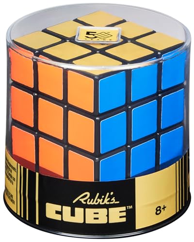 Rubik's Cube - 50-jarig Jubileum Retroversie - 3x3-kubus voor het oplossen van kleurrijke uitdagingen - hersenkraker - fidgetspeeltje