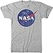 Trunk Candy Mens NASA Space Program Logo Premium Tri-blend T-shirt (Large, Heather White)