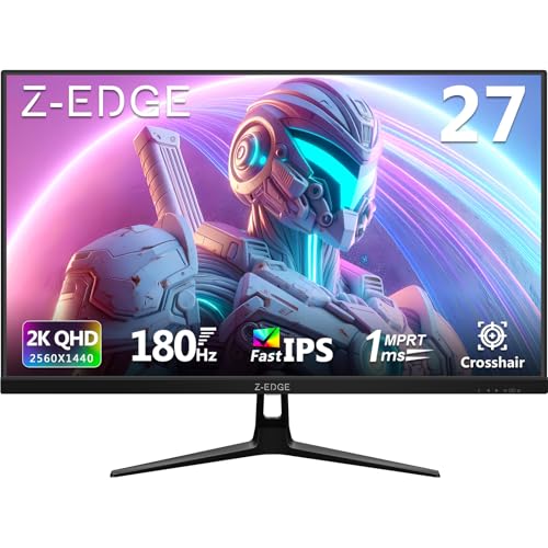 Z-Edge Monitor Gaming 27 Pulgadas, QHD 2K(2560x1440) 180Hz, Fast...