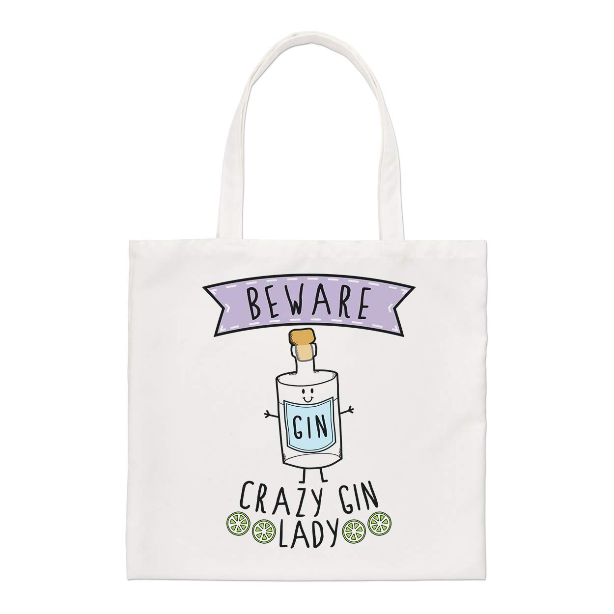Beware Crazy Gin Lady Regular Tote Bag