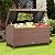 YITAHOME 200 Gallon Large Wicker Deck Box w/Storage Net, Rattan XL Outdoor Storage Box Patio Cushion Storage, Waterproof Storage Box for Patio Furniture, Garden Tools, Pool Sports Equipment (Brown)