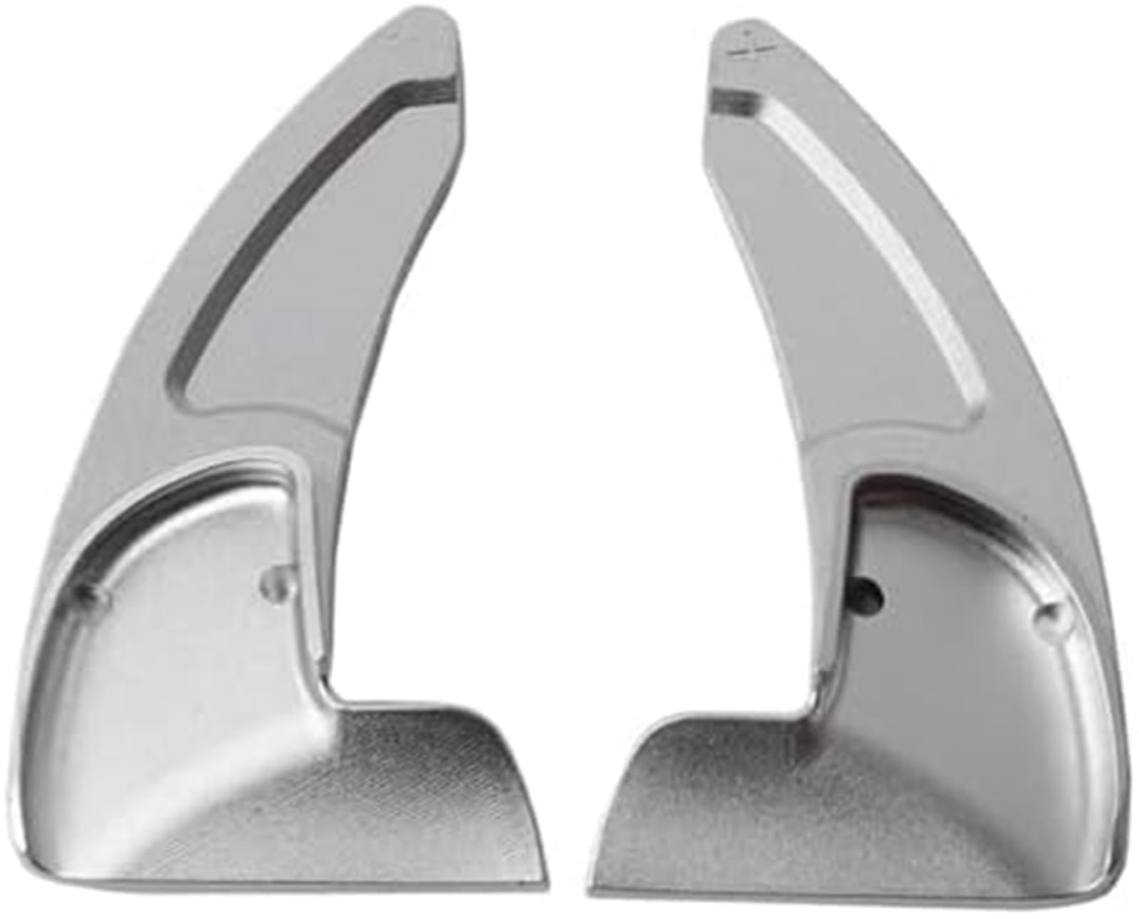 Clynex Silver Car Shift Paddle Trim Paddles Shifters, For Dodge, For Charger, For Challenger 2015-2021 Durango 2014-2021 Car Steering Wheel Paddle Shifter Extender Sticker(Silver)