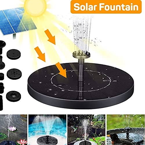 Bomba de fuente solar circular flotante con batería y accesorios 4