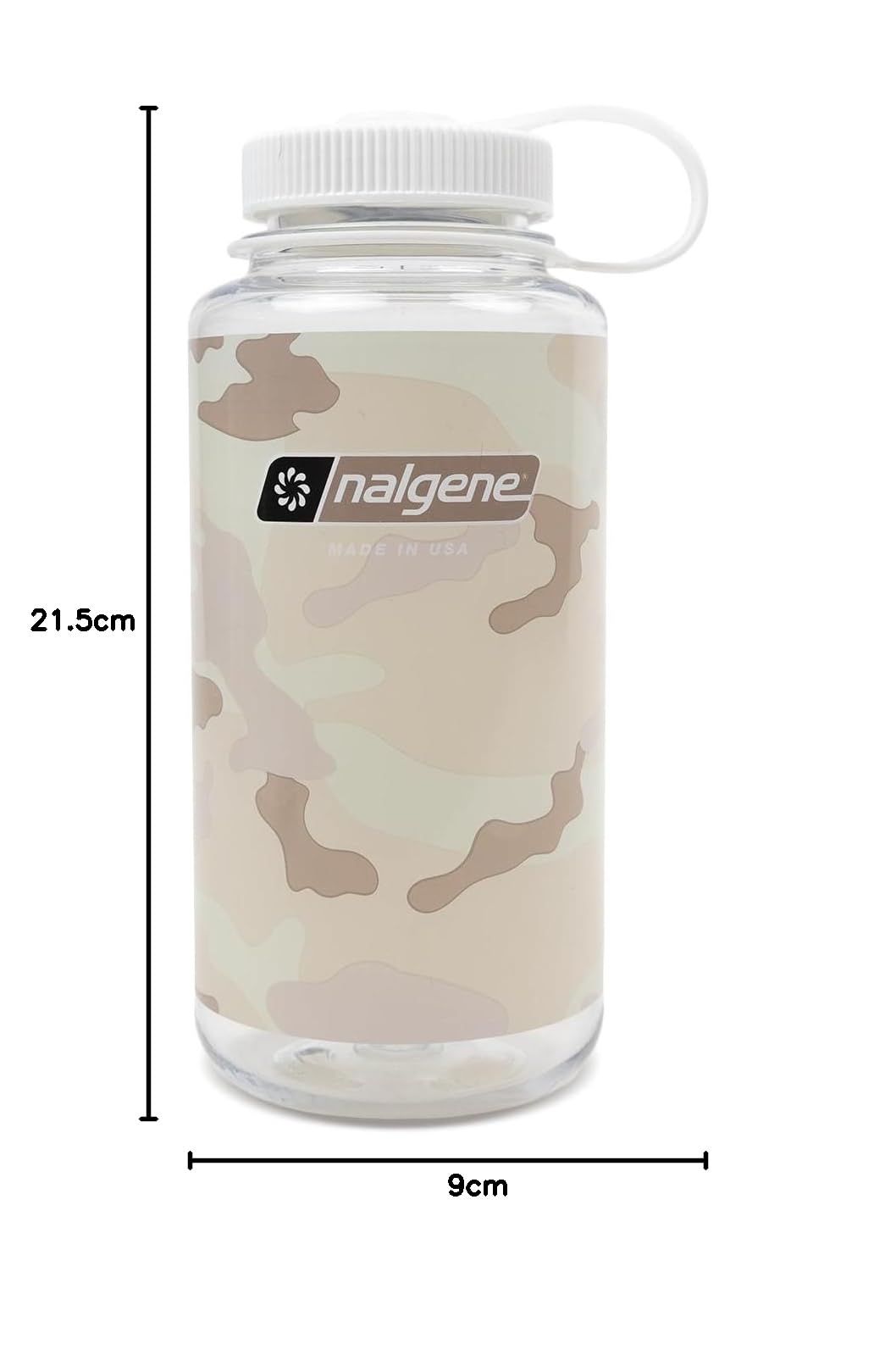 Nalgene 348823 Wide Mouth 907.2 g Clear - Camo/White
