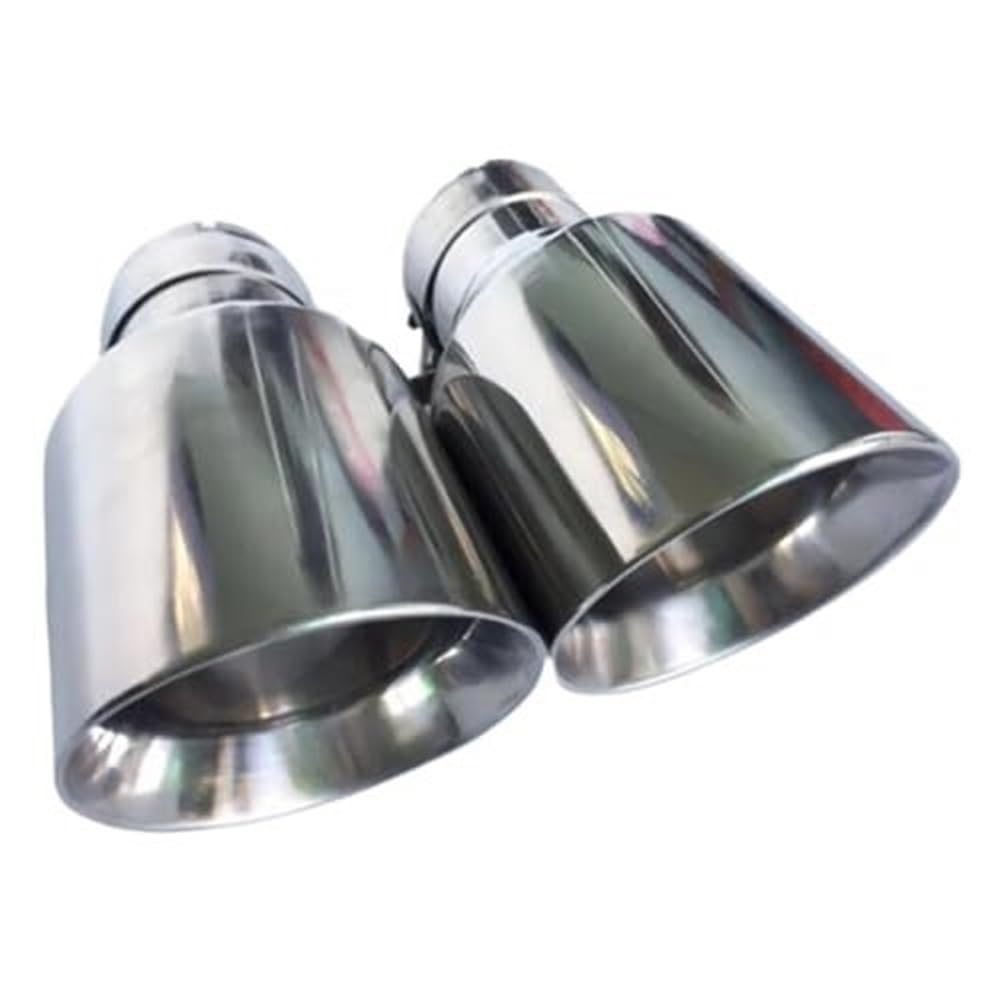 Terminali di scarico Terminale Di Scarico In Acciaio Inox Per Auto, Marmitta Per Benz, Ingresso 48-76 Mm