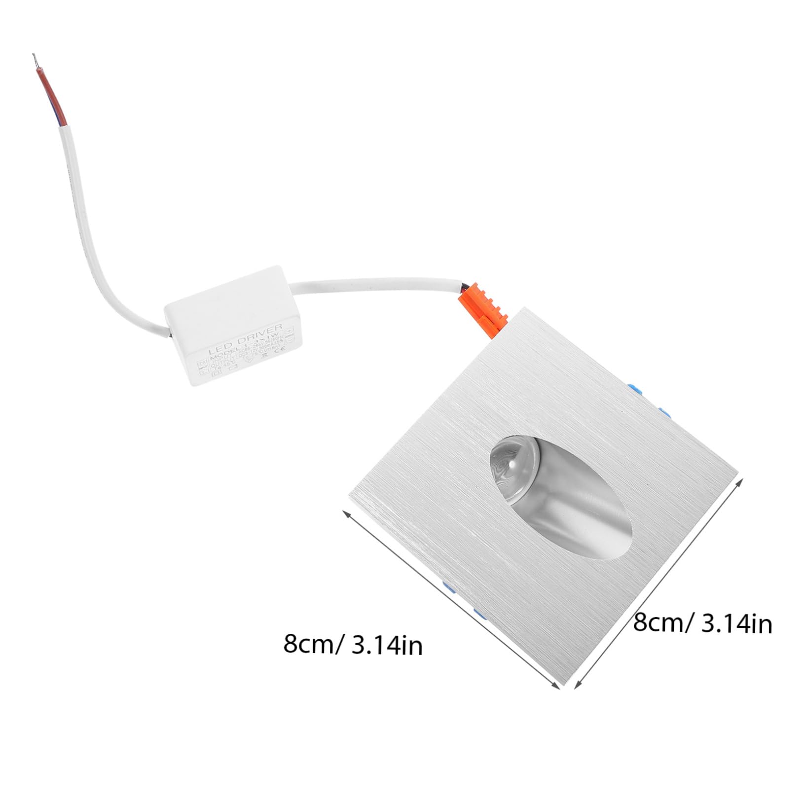 Vaguelly Square LED Stair Light Indoor Corner Lamp for Hallway Basement and Porch Soft Cold White Durable Versatile Step