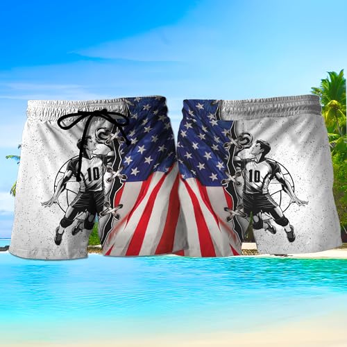 Volleyball Mens Swim Trunks - Volleyball Beach Swimming Trunk for Men - Drawstring Beach Shorts, Mens Swim Shorts Set 262