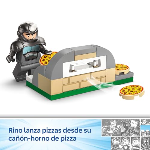 Miniatura 5 de Lego Marvel Spidey En Su Moto Vs. Rino - Moto Y 2 Minifiguras De Superhéroes De Juguete Inc. Spider-Man - Regalo Para Niños De 4 Años Y Fans De Spidey Y Su Superequipo - 11206
