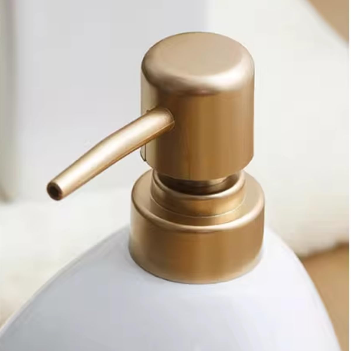 Seifenspender für Handwäsche, Keramik, Lotion, Seifenspender, Steinform, glasiert, dekorative Flüssigkeitsflasche mit Pumpe, nachfüllbarer Flüssigkeitsbehälter