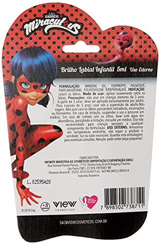 BRILHO LABIAL INFANTIL MIRACULOUS NA CARTELA, View