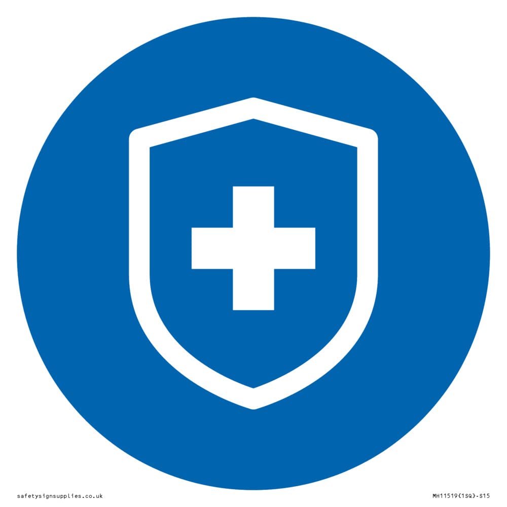 Custom Mandatory: Virus immunity Sign - 150x150mm - S15