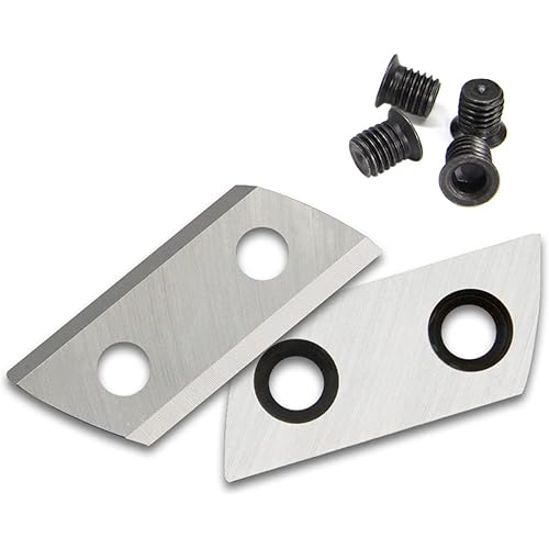 TASP Wood Chipper Blades Replacement for Sun Joe CJ601E,CJ602E,Earthwise GS70015,Wen 41119, 41121 - Double Sided Garden Shredder Cutting Knives,Pre-sharpened,Alloy Steel (Standard, piece, 2)