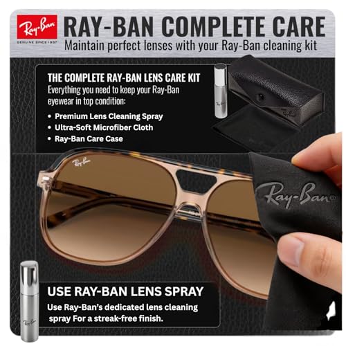 Image of Ray-Ban RB2198 BILL Square Shaped Sunglasses for Men & Women with Official RAYBAN Eyewear Kit
