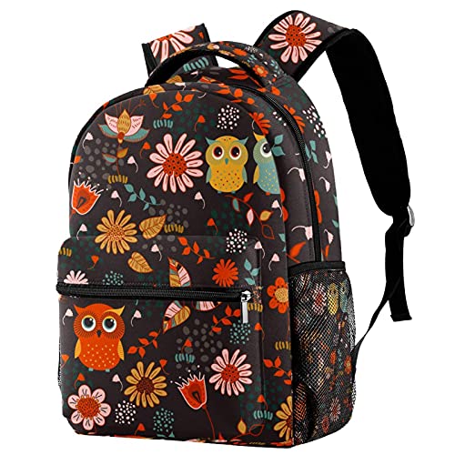 Sac à dos d'école motif hiboux mignon pour enfants parfait pour la récréation