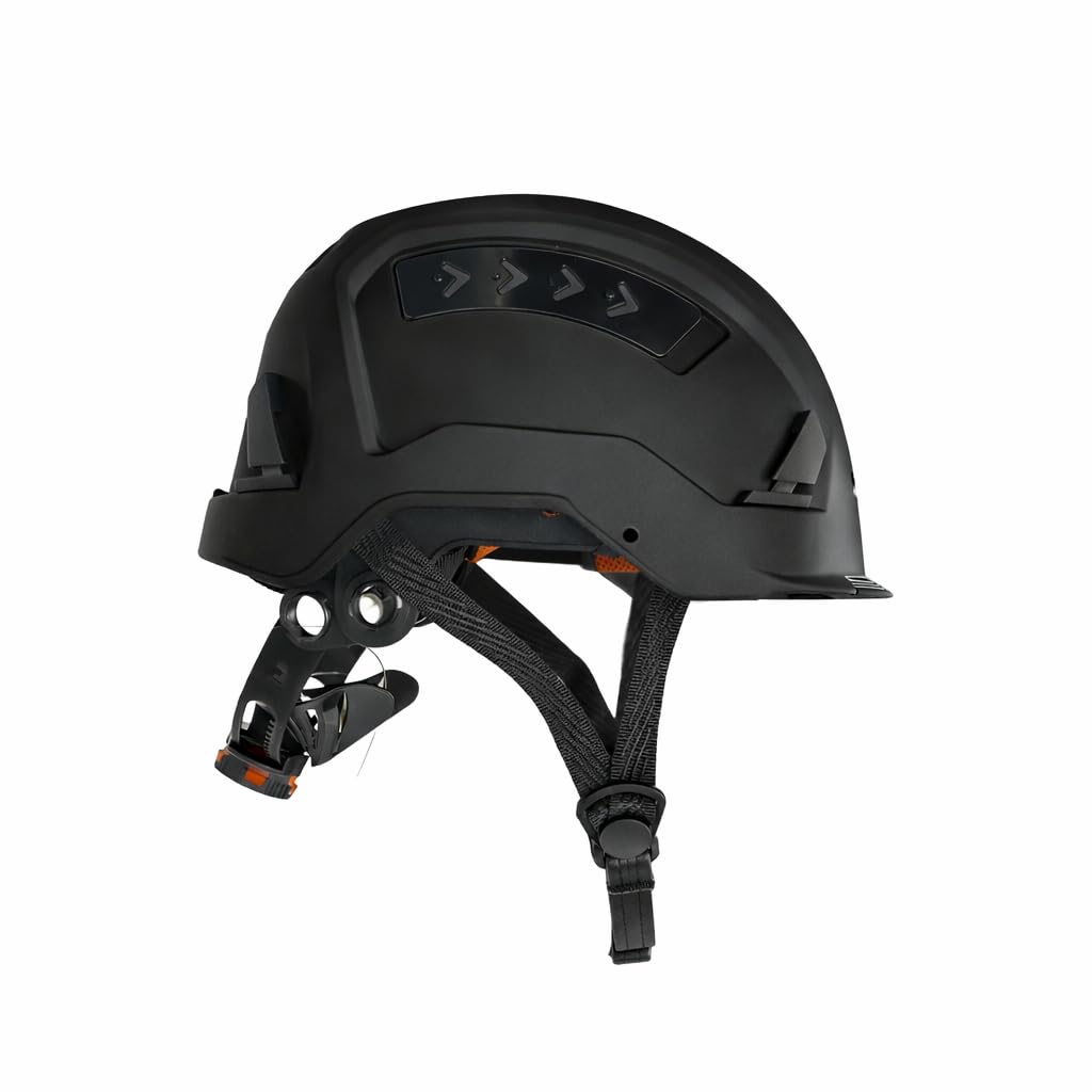Fusion Climb Meka II Climbing and Zipline Safety Helmet, 6.25-Inch H x 10.3-Inch L x 8.25-Inch W (Black) : Sports & Outdoors