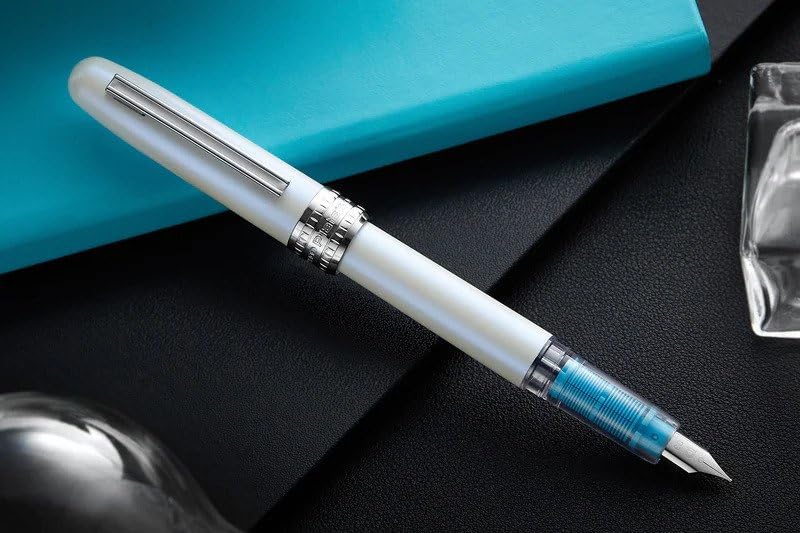 Stylo plume PLATINUM PLAISIR AURA Symphony Blue, stylo plume moyenne rechargeable