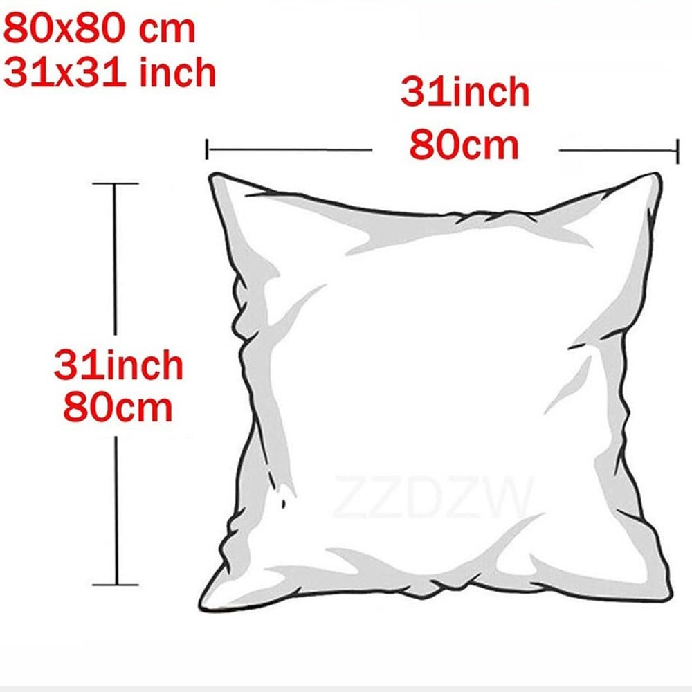 Kissenbezug 80x80 2er Set,Kopfkissenbezug 80x80,Kissenbezüge 60X60,Kord Zierkissenbezug Dekokissen Sofakissen Bezug Groß Kissenhülle Dekorative Weiche Zierkissenbezüge(Beige,80x80 cm)