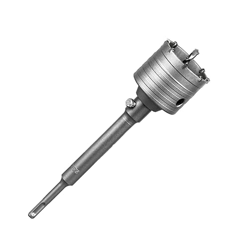 Miniatura 9 de SALI Kits de sierra de agujero de hormigón 2-15/16" (75mm) Juego de brocas de corte de pared de acero con tungsteno con varilla de conexión SDS Plus