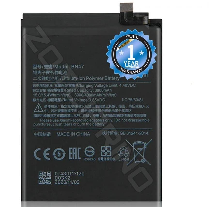 Image of Original BN47 Battery for Redmi 6 Pro I A2 Lite M1805D1SI Battery with 1 Year Warranty****(B40)