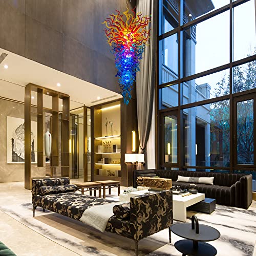 Luxury Romantic Lamp For Living Room Dining Room Bedroom Elegant Decoration Hand Blown Glass Chandelier #TOP4