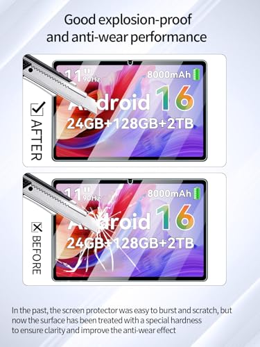 Protector de pantalla vidrio templado para KINGRID T90 Tablet 11" miniatura 3
