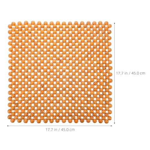 Cojín con cuentas de madera de diseño elegante para un ajuste cómodo en el coche 7