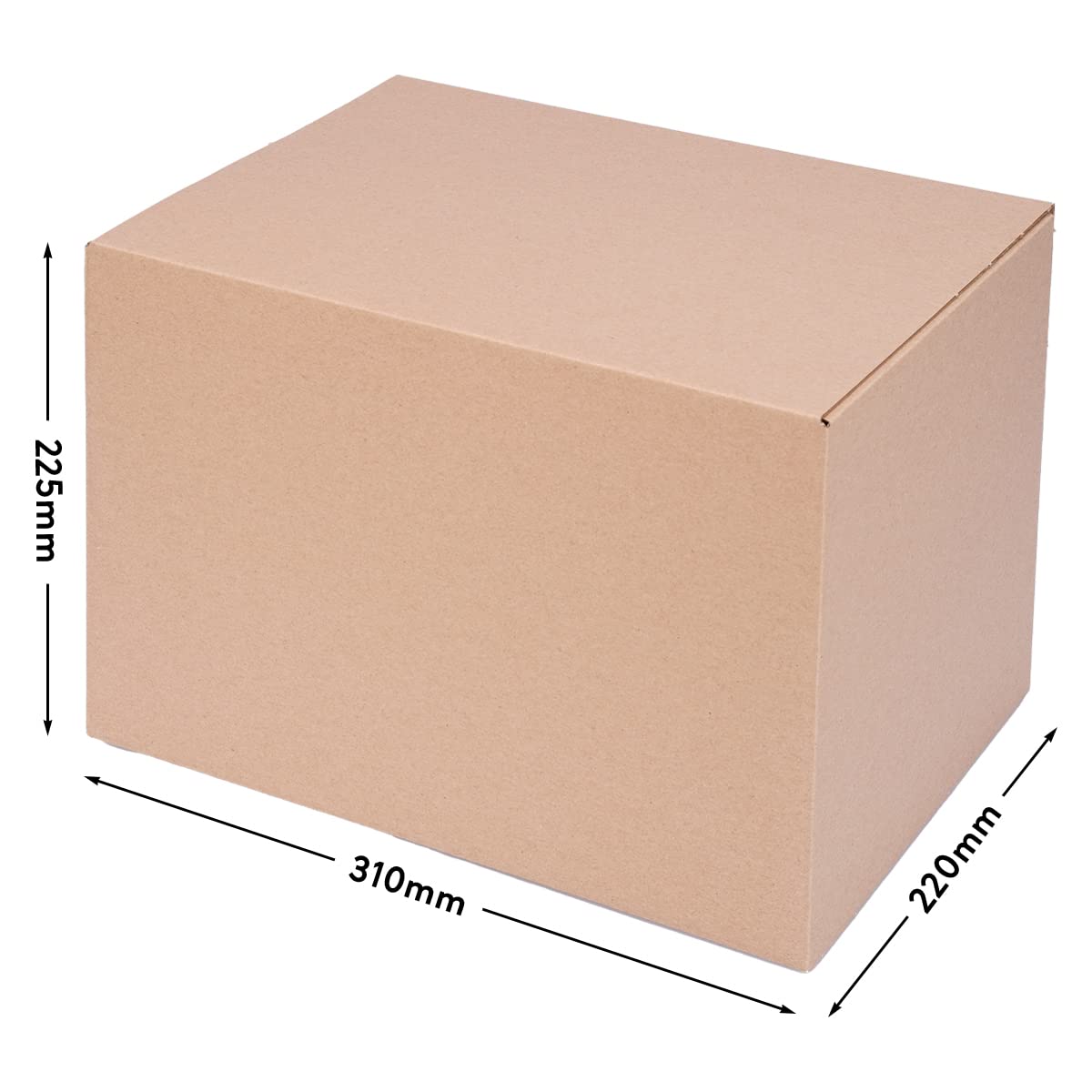 verpacking Automatyczny karton 304 x 216 x 130-220 mm VP 50 regulowana wysokość brązowy [Rozmiar i ilość do wyboru] kartony wysyłkowe z samoprzylepną klapą 20 sztuk