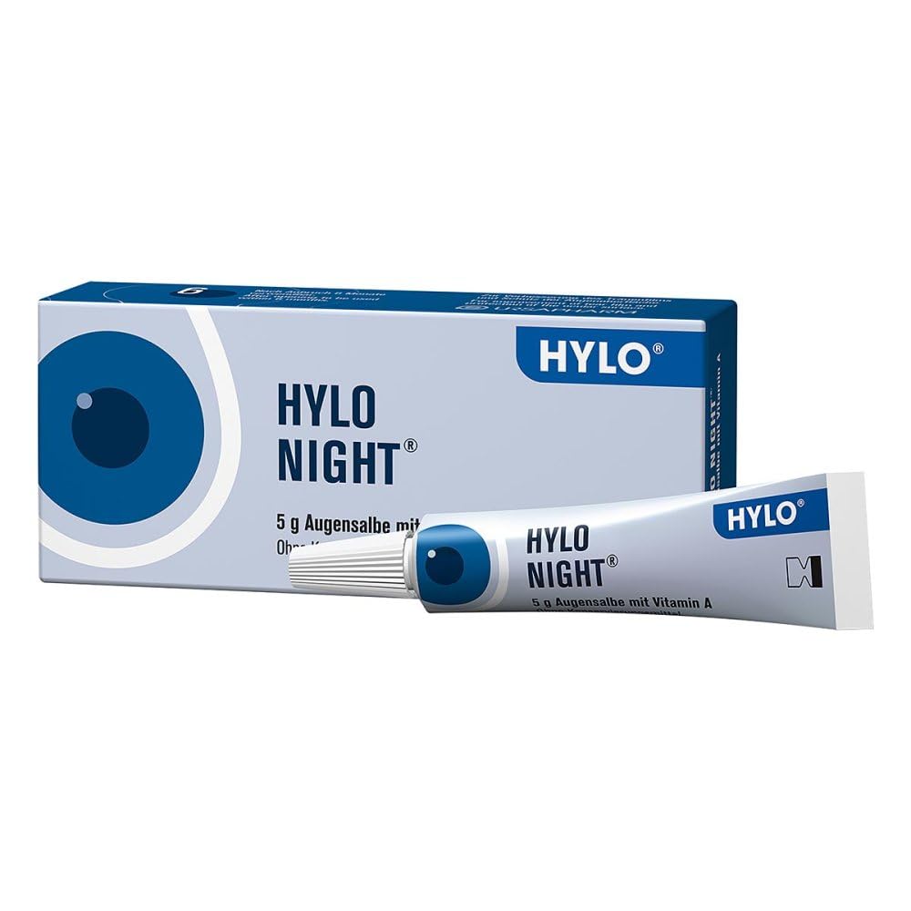HYLO NIGHT® Augensalbe bei trockenen Augen mit Vitamin A, 5 g