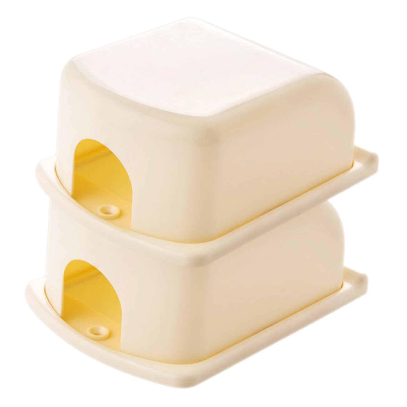 Childproof Outlet Cover and Wall Socket Lid for, Beige 2Pcs, Electrical Safety Plug Protectors, Household Safety Supply for Proofing Wall Sockets