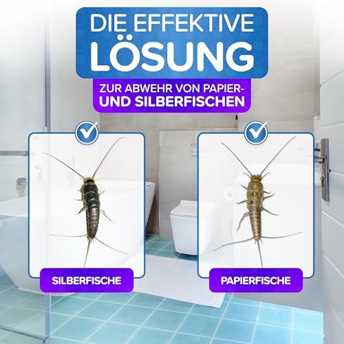 Patronus Silberfisch-Spray mit Sofortwirkung 500 ml - effektives Abwehr-Mittel gegen Silberfische & Papierfische - hochwirksame Alternative zu Silberfisch-Köderdose & Falle, mit dezentem Zitrusduft