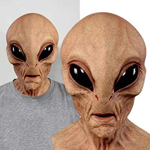Máscara alienígena de Halloween máscara de látex cabeça inteira máscara realista assustadora Hallowe
