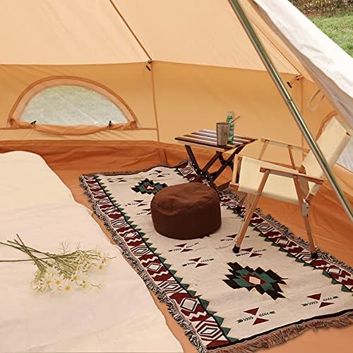 Onlyctr Bell Tent For Camping, Luxury Cotton Tent, Yurt Canvas Tent With Stove Jack, Outdoor Canvas Bell Tent For 4/6/8 Person Family 4 Season Camping (10' (3M), Beige) #TOP5