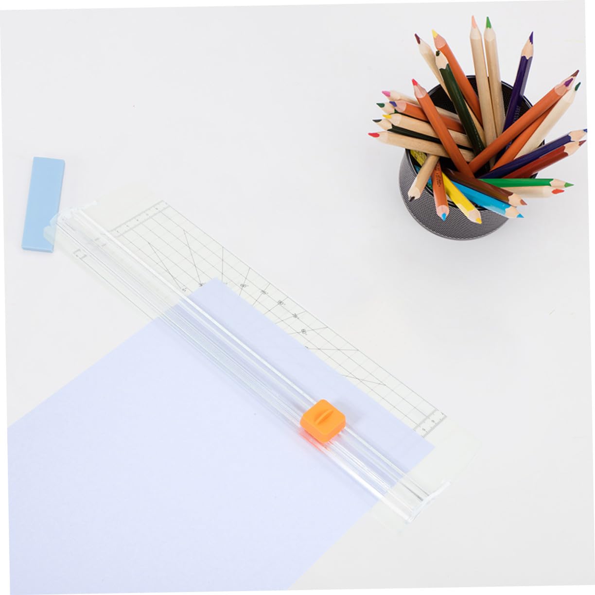 SOIMISS 2 Pezzi Mini Taglierine Carta Portatili Taglio Manuale per Scrapbooking Foto Biglietti e Progetti DIY Compatti e Leggeri per Studenti e Insegnanti