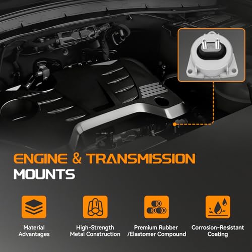 BRTEC 3PCS Engine Motor Mount & Transmission Mount Set Compatible with Dodge Durango & Jeep Grand Cherokee 2011-2019 3.6L / 5.7L RWD, Jeep Grand Cherokee 2012-2013 6.4L Replace# 5038548AC, 68032661AC by BRTEC - Used condition - Image 3