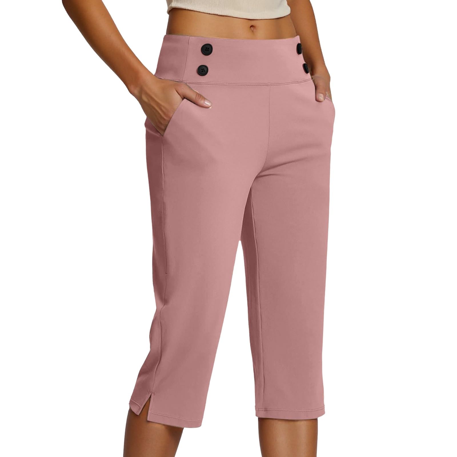 Pantacourt Femme Été Grande Taille Pantalon 3/4 Taille Élastique Pantalon De Jogging Léger Pour Femmes Corsaire Sport De Couleur Unie Pants Stretch Confort Avec Poche Loisirs Pour Yoga Pantacourt Femme Été Grande Taille Pantalon 3/4 Taille Élastique Pantalon De Jogging Léger Pour Femmes Corsaire Sport De Couleur Unie Pants Stretch Confort Avec Poche Loisirs Pour Yoga