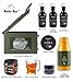 Gift for Men | 50 Cal Metal Ammo Cans Gift Box Shaving Grooming Set Collection for Him | Fathers Day Holiday Christmas Gift Ideas with Glass Skull Beer Mug, Magnetic Wristband, Hand Cream, Body Wash