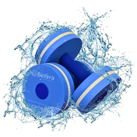 Aqua Dumbbell Set - Provides Resistance for Water Aerobics Fitness and Pool Exercises - 1 Pair - 3