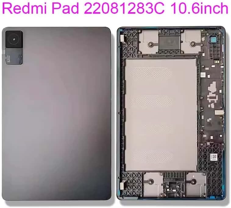 YOOOKOOO for Redmi Pad 22081283C 10.6 inch Tablet Battery Cover Back Case Housing Door (Grey)