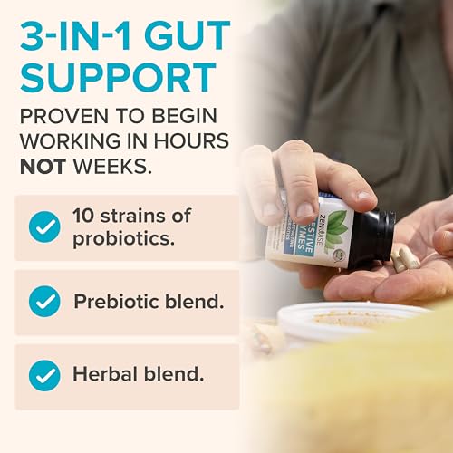 image for Zenwise Health Digestive Enzymes and Bromelain for Gut Health - Probio