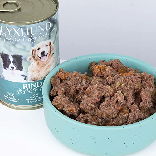 Lyxhund Barf Menü Rind 2,4 kg 6 x 400 g Hundefutter