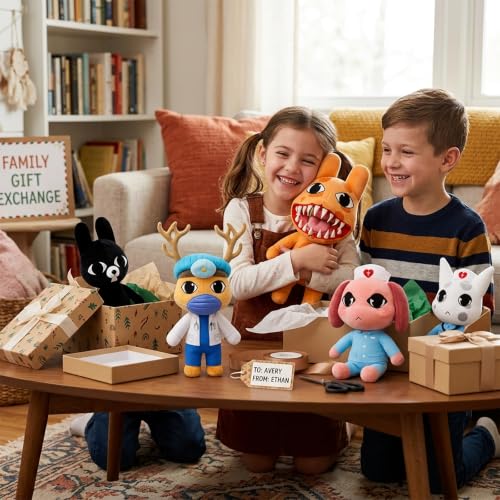 Trivolusia Animal Hospital Plush Vet Play Set - Interactive Stuffed Animal Clinic Pretend Play Toys with Pet Carrier & Accessories, Christmas Birthday Gift for Toddlers Kids Boys Girls - Image 4