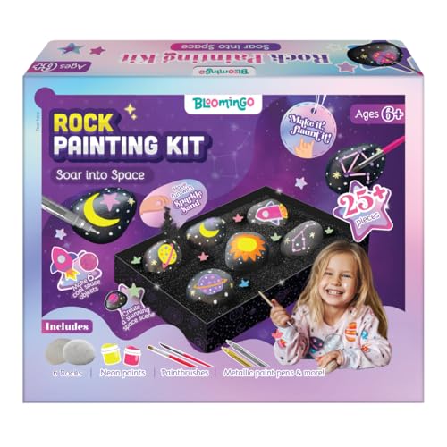 See full amazon price history chart for Bloomingo Art & Craft Kit - Rock Painting Kit Soar into Space: Fun DIY Rock Painting Kit for Kids; Paint Your Own Space-Themed Rocks; Birthday Gift for Boys & Girls Ages 6, 7, 8, 9, 10, 11, 12 Bloomingo Art & Craft Kit - Rock Painting Kit Soar into Space: Fun DIY Rock Painting Kit for Kids; Paint Your Own Space-Themed Rocks; Birthday Gift for Boys & Girls Ages 6, 7, 8, 9, 10, 11, 12 (B0D811WY1B) Amazon Price History, Amazon Price Tracker